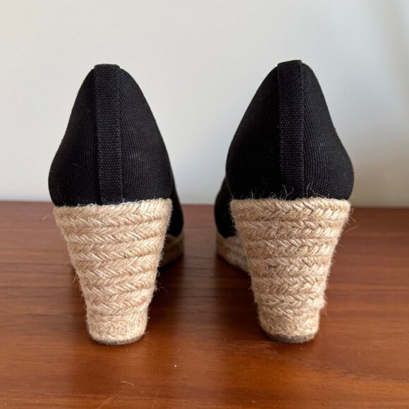 J. Crew Canvas Espadrille Wedges size 9.5 - Picture 4 of 4